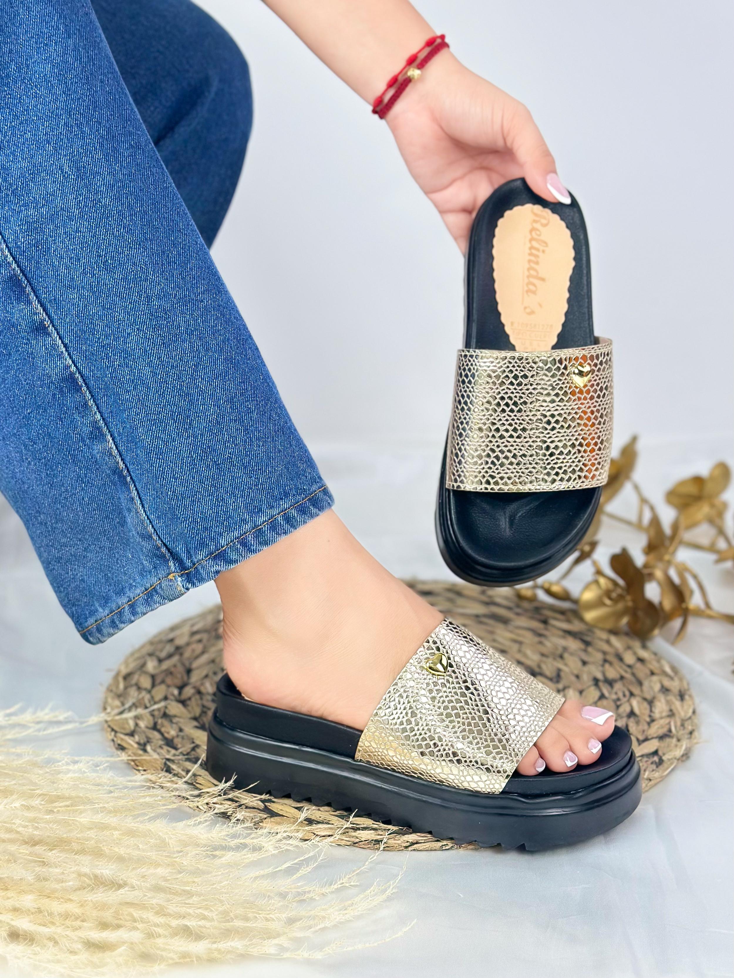 CUERO - SANDALIA NUDE